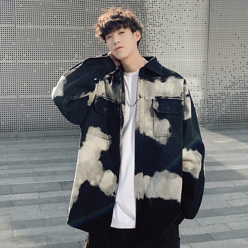 Autumn Men Denim Tide Casual Jacket 