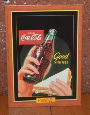 Coca-Cola コカコーラ缶　カード VINTAGE COKE COCA COLA TRADING CARD 1995 GOOD WITH FOOD AD FROM