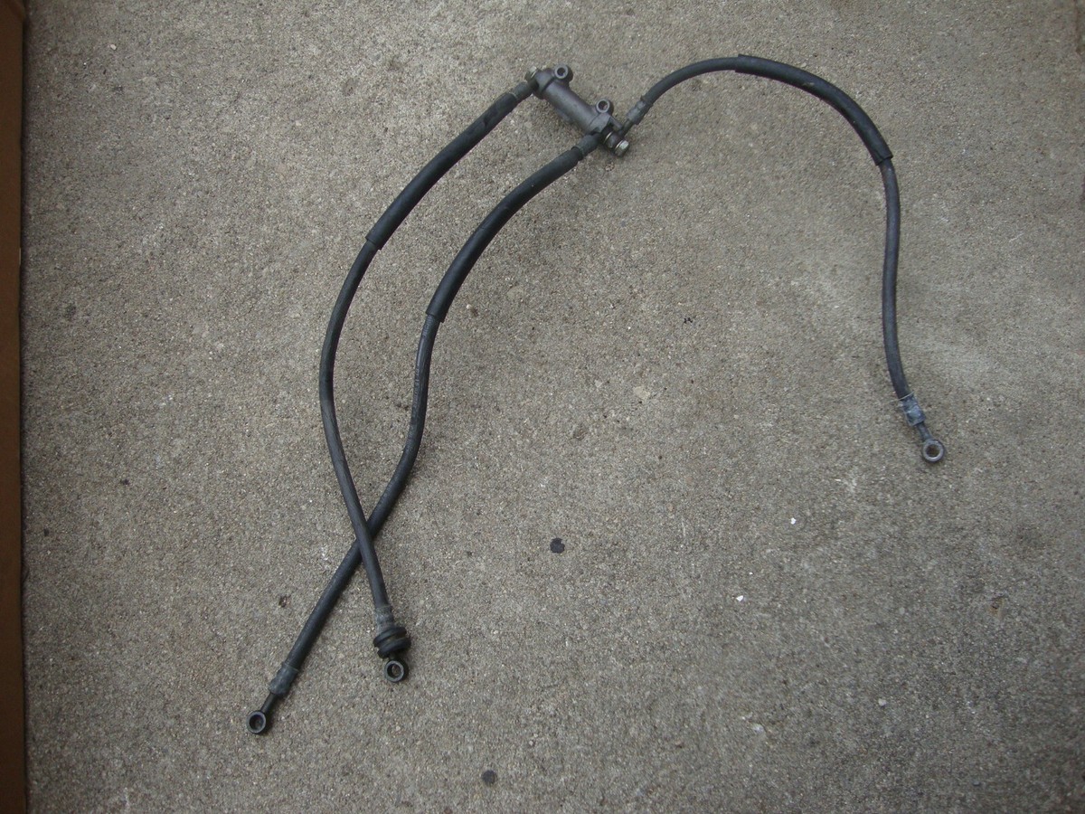 リンガス 1984 KAWASAKI ZN1100 oem FRONT BRAKE LINES w SPLITTER 1985