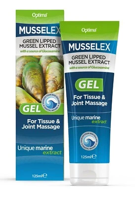 OPTIMA HEALTH Musselex Green Lipped Mussel Extract Gel + Glucosamine 125ml THREE TUBES