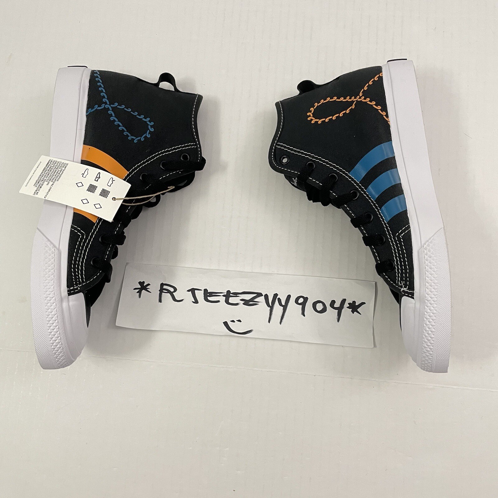 Boys Size 6.5 | Adidas The Simpsons Nizza Hi Top J Pranks On Moe Shoes GZ3538 image 7