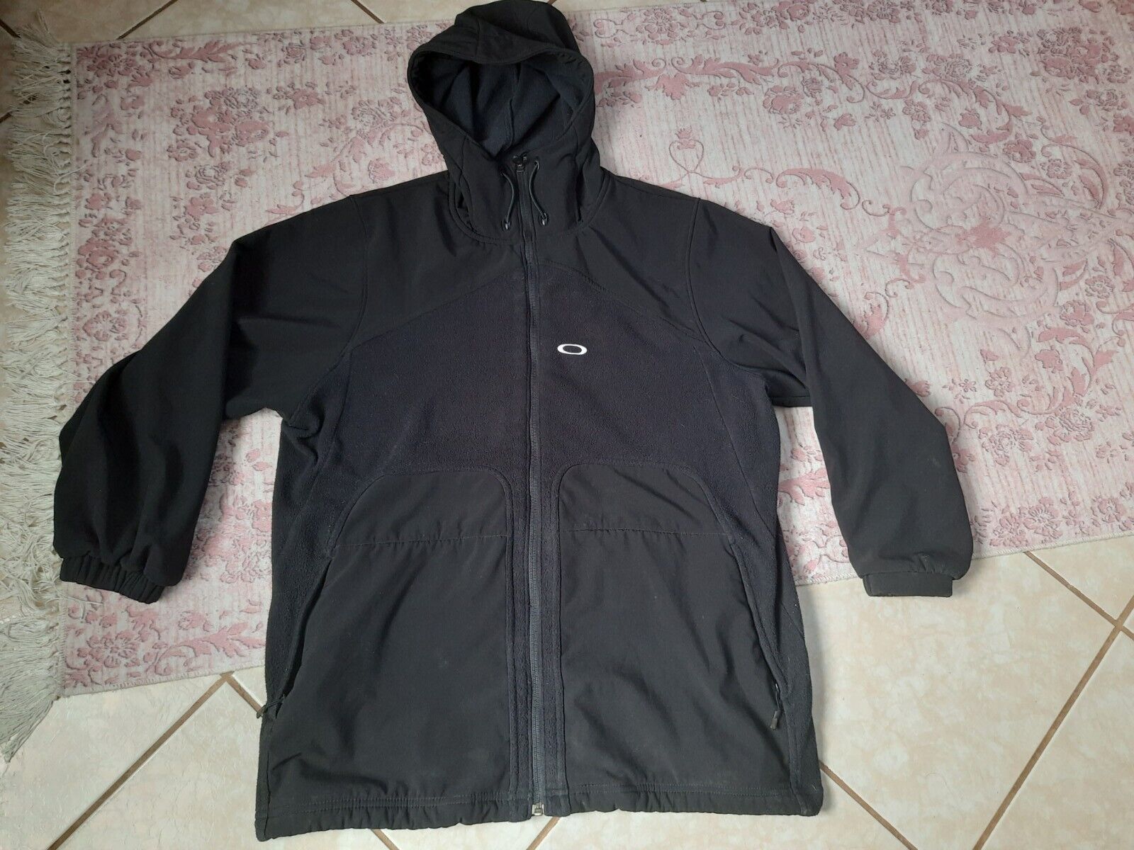 Vintage Oakley Fleece Mens Large Black Software Jacket Full Zip ...