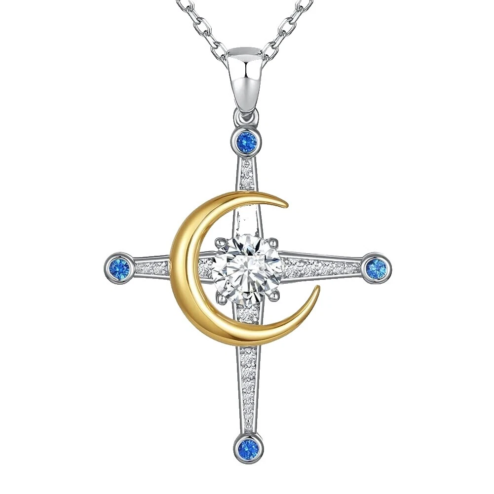 Moon Silver Plated Fashion Necklaces & Pendants