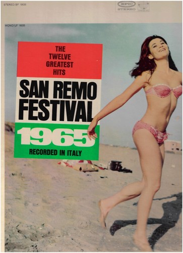 SAN REMO FESTIVAL 1965- The Twelve Greatest Hits- Epic BF19035 Stereo 12" LP VG+