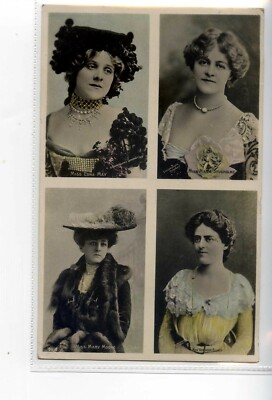 (KJG6849) ECHTFOTO,SCHAUSPIELERINNEN,MISS E MAY/M STUDHOLME/M MOORE/G ELLIOTT,1907