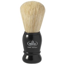 Shaving Brush Natural Bristle Made in Italy OMEGA Boar Bristle Black