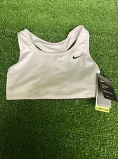 Nike Women's Medium Support  Swoosh Sports Bra BV3636 White Size XS