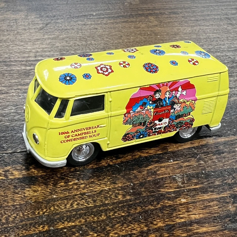 Lledo VW Bus Van Campbell's Soup 100th Anniversary Yellow England Vintage 1997 - Image 4 of 4