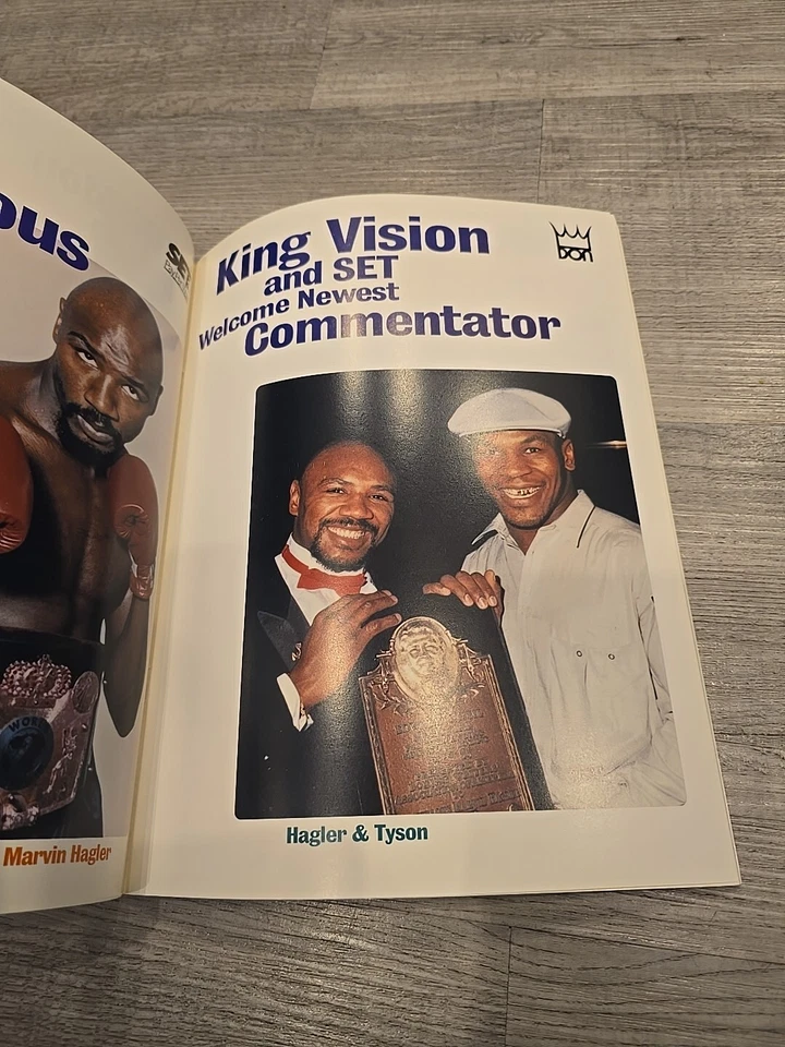 1995 Holmes McCall Mike Tyson Boxing Don King Julio Caesars Vegas Chavez Program - Image 3 of 4