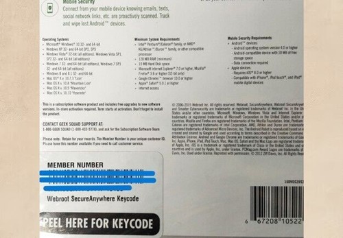 Webroot Secure Anywhere Internet Security 3 dispositivos para PC/MAC/Móvil nuevo sellado - Imagen 6 de 6