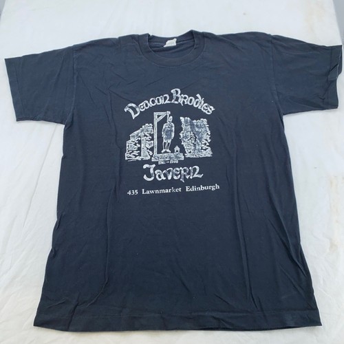 Vtg DEACON BRODIE'S TAVERN 435 LAWNMARKET EDINBURGH SCOTLAND T-Shirt M/L bar - Picture 2 of 6