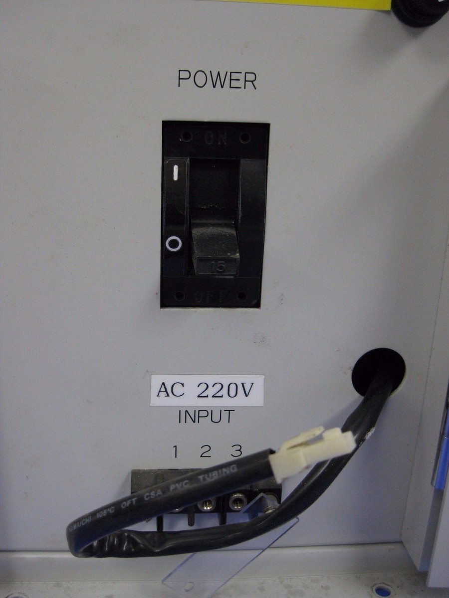 TEL Tokyo Electron VDF 47 Gas Sensor Breaker Box w/ 220V Breaker
