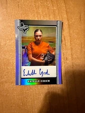 2024 Leaf Lone Star Softball - Estelle Czech - Silver Foil Auto #d /180
