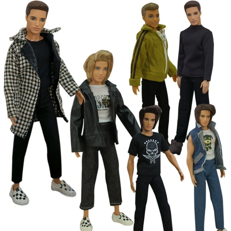 Fashion Doll Clothes For Ken Boy Doll Coat Shirt Trousers Pants Accessories Toys - Image 3 of 4
