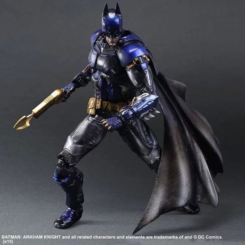 Play Arts Kai Batman: Arkham Knight Blue Limited Edition PVC Action Figure Boxed - Picture 10 of 22