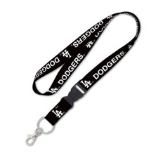 LOS ANGELES DODGERS BLACKOUT LANYARD DETACHABLE BUCKLE NEW WINCRAFT    