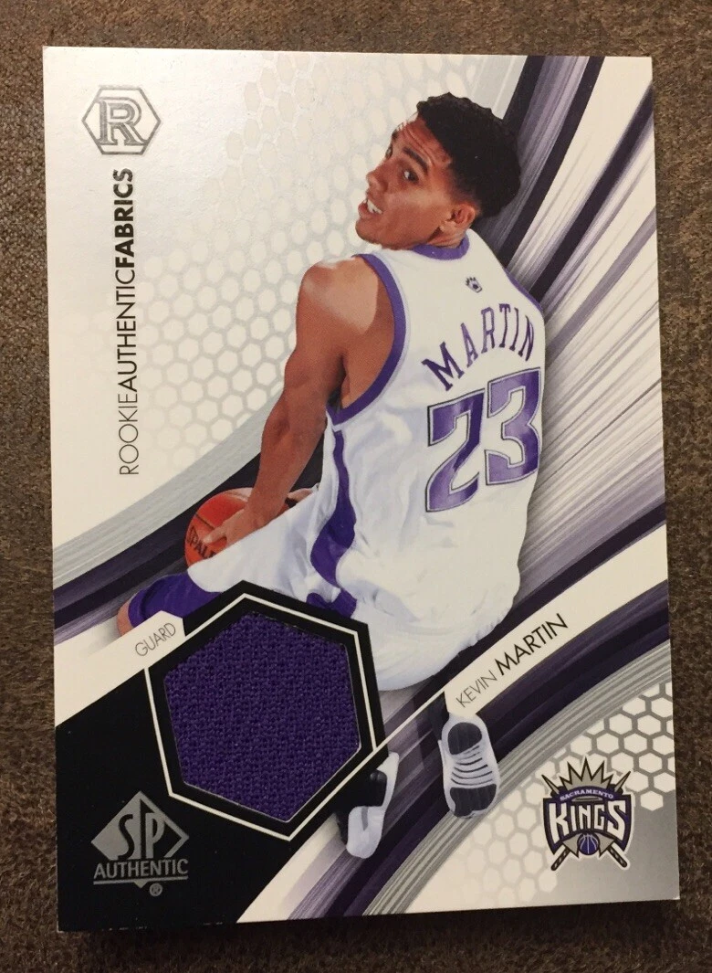 KEVIN MARTIN 2005 SP AUTHENTIC ROOKIE AUTHENTIC FABRICS SACRAMENTO