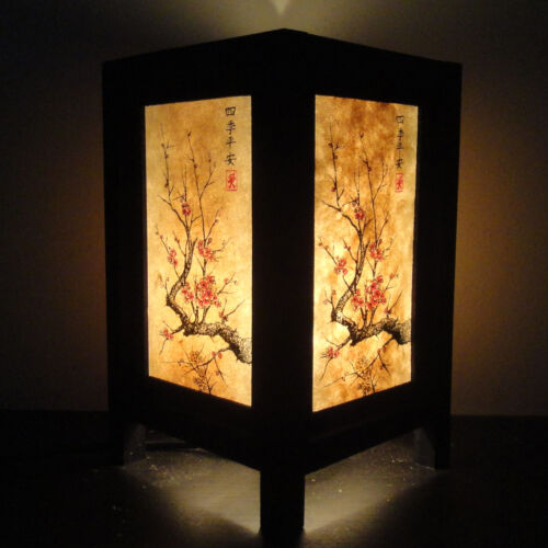 Asian Oriental Japanese Sakura Cherry, Table Lamp Cherry Blossom Shade