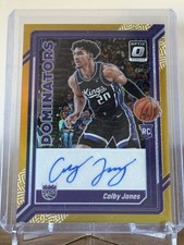 2023-24 Donruss Optic Rookie Dominators Colby Jones Autograph Gold 10/10