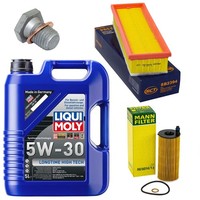 MotoröL Filter Set 5W-30 5 Liter + ÖLablassschraube FüR BMW X3 X4 5Er X5 F11 F10