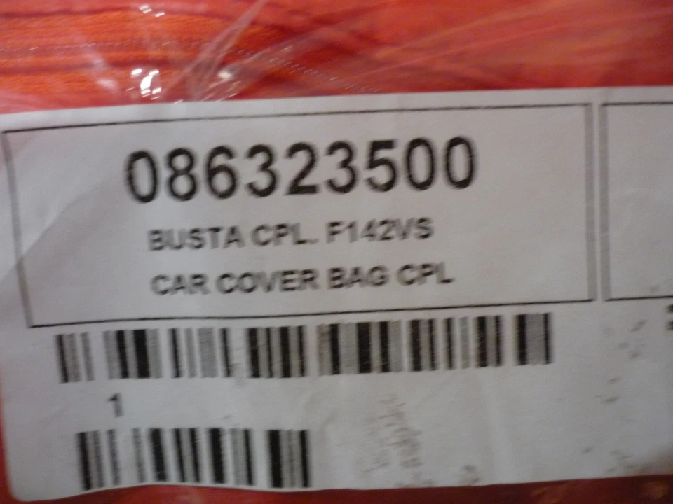 Ferrari 458,488,F8 - Cubierta interior del coche y bolsa completa -P/N 86323500 Foto 3 de 4