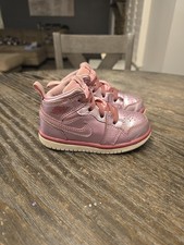 Air Jordan 1 Retro Mid SE TD 'Pink Rise'Toddler Size 6