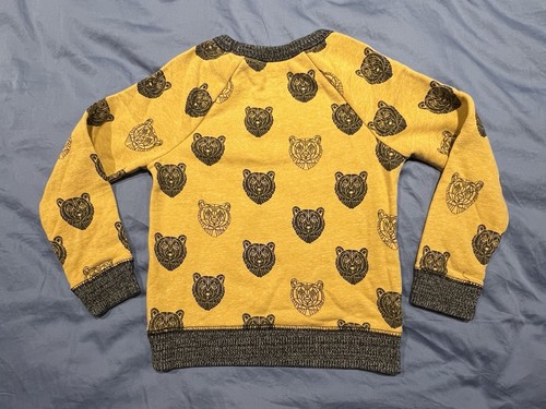 Geometric Bear Pattern Sweater, Yellow And Black, XS 4/5, Cat & Jack VGUC - Picture 4 of 10
