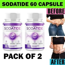 2 Pack Sodatide Probiotic Gut Health  Digestive Function Support 120 Capsules