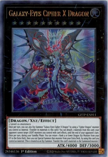 Galaxy-Eyes Cipher X Dragon Ultra Rare 1st Edition GFTP-EN011 NM