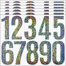 0-9 Reflective Vinyl Mailbox Numbers Stickers for Outside 60Pcs