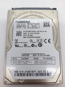 TOSHIBA**MK3276GSX** 320GB*** SATA HDD Notebook 2,5'' ZOLL#NFP1937