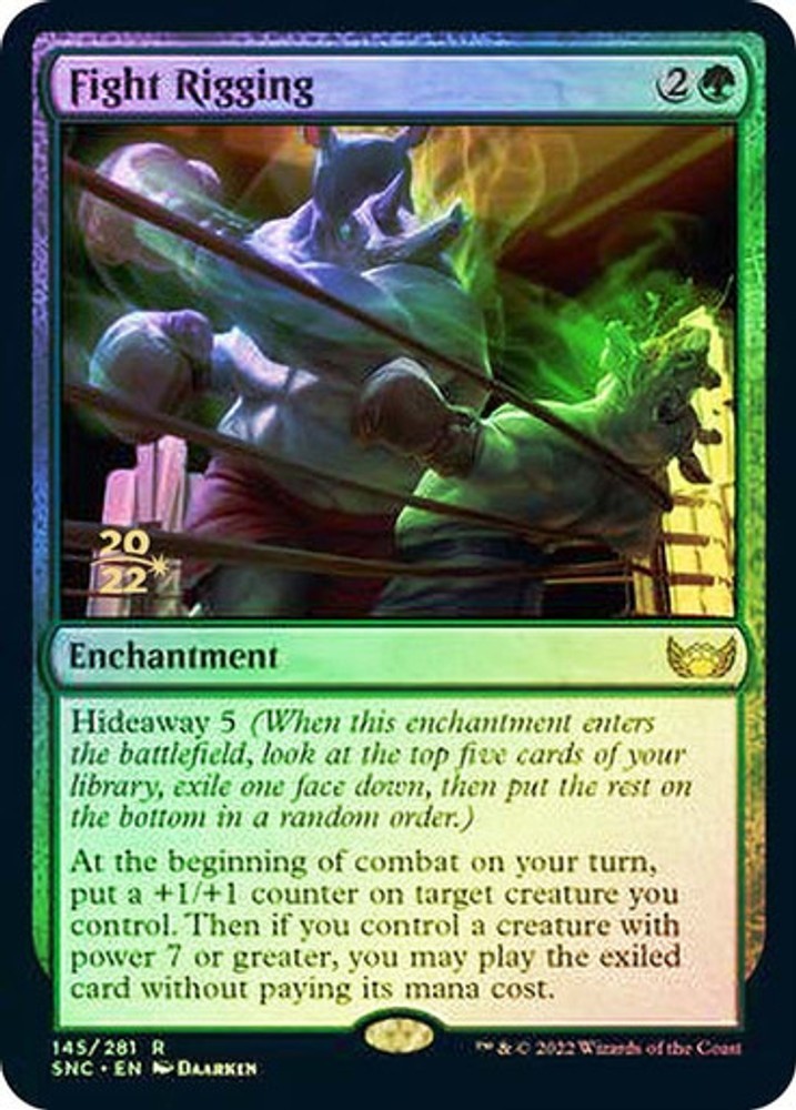 Magic MTG Fight Rigging EN Foil NM Prerelease Cards