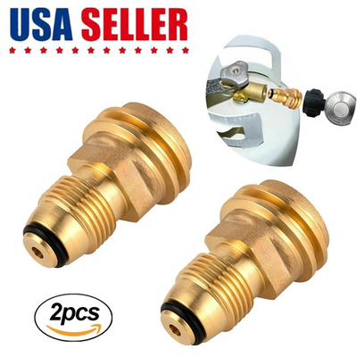 #ad 2PCS POL TO QCC1 Propane Tank Adapter 100LB LP Tank Valve To Type 1 Fitting US $8.59