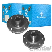 2X Metalcaucho Radnabe Vorne Passend FüR Dacia Logan Sandero Nissan Micra Renaul