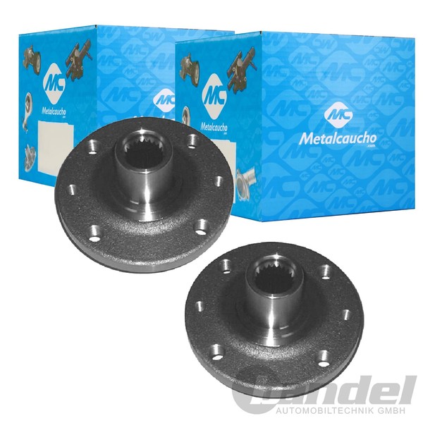 2X Metalcaucho Radnabe Vorne Passend FüR Dacia Logan Sandero Nissan Micra Renaul-image