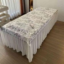 Massage Table Skirt with Hole, Beauty Massage Table Cover,Spa Thickened Massage