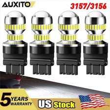 4pc 3157 3156 LED Reverse CANbus Backup Light Super White No Error 360° Lighting