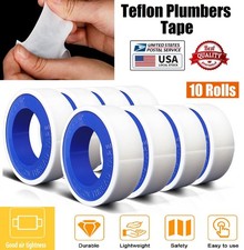 10Pcs 1/2 Inch W Teflon Plumbers Tape Pipe Sealing Plumbing Thread Tape USA