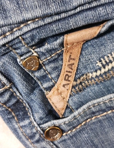 Ariat Jeans M7 Slim Fit Straight Leg Blue Denim Jeans Men’s Sz 28x27 - Picture 5 of 16