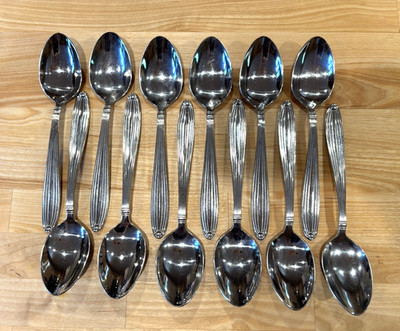 Reed & Barton 18/8 Stainless Steel Jubilee Flatware Lot Set Of 12 Tablespoons