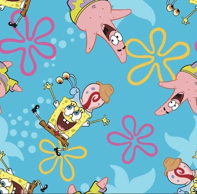 Spongebob & Friends Window VALANCE CURTAIN Kids Children's Bedroom Curtains