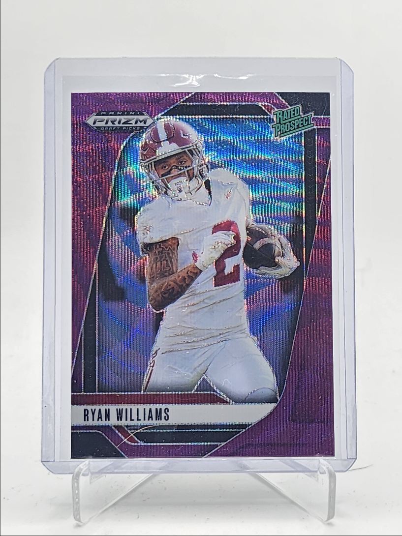 RYAN WILLIAMS 2025 PANINI PRIZM DRAFT RATED PROSPECT PURPLE WAVE Q4600