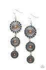 Festively Floral - Orange - Paparazzi Jewelry/Accessories Earrings — photo 2