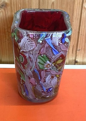 Murano Glas Vase AVEM  Dino Martens
