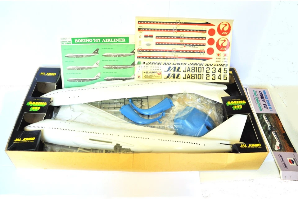 NITTO KAGAKU kit Boeing 747 éch 1:100 Japan Air Line Jumbo 1975 - Photo 4/4