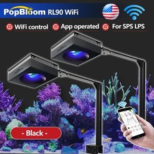 PopBloom 2PCS RL90 Full Spectrum Reef Lights Aquarium LED Marine Aquarium Coral