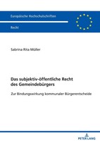 Sabrina Rita MüLler | Das Subjektiv-öFfentliche Recht Des GemeindebüRgers | Buch