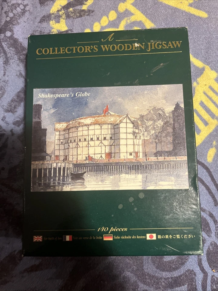 Quebra-cabeça de madeira de colecionador Wentworth Shakespeare's Globe 140 peças completo - Imagem 2 de 4