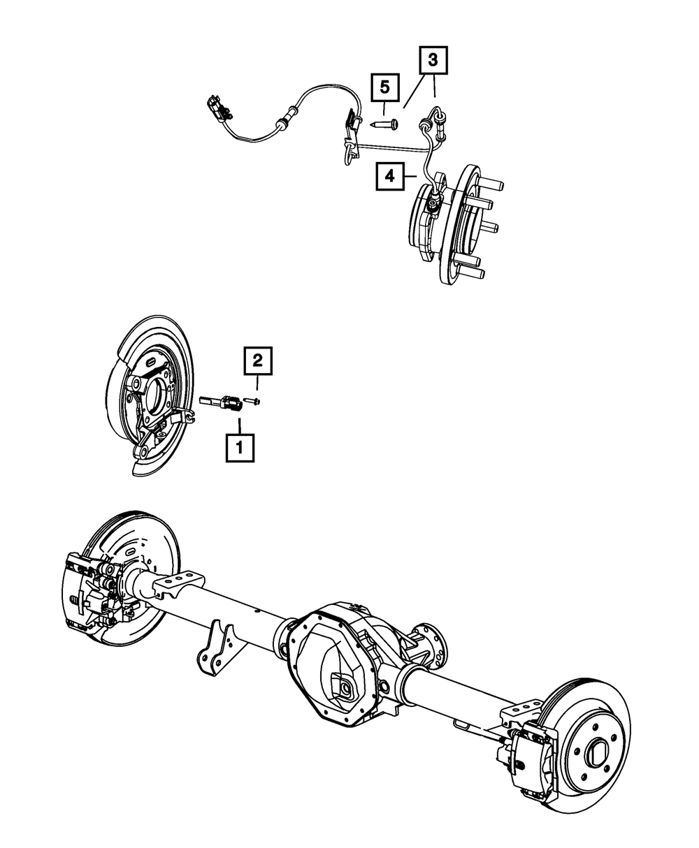 Genuine Mopar Anti-Lock Brakes Sensor Kit 68267479AC