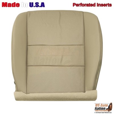 2009-2014 For Acura TSX Leather Front Driver Bottom Replacement Seat Cover Tan